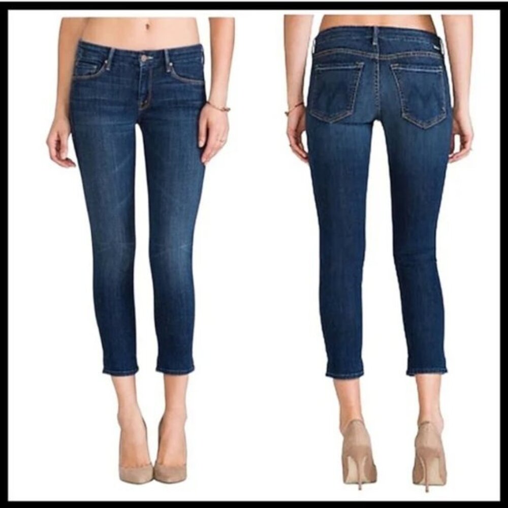 MOTHER Denim The Looker Crop Flowers From The Storm Size 30